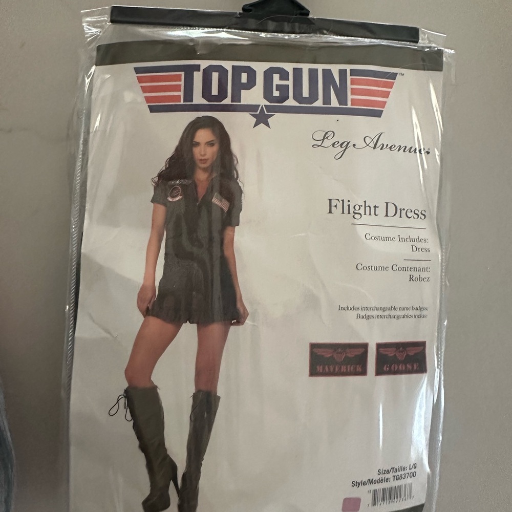 Top Gun Dress Costume - Green